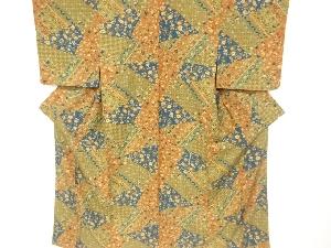 切り嵌め風花更紗模様小紋着物